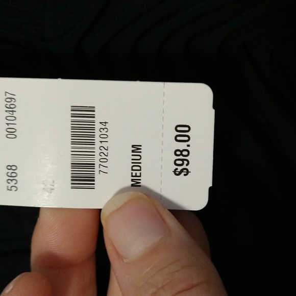 NWT BROOKS BROTHERS Ruched Jersey Dress in Navy - Picture 8 of 9